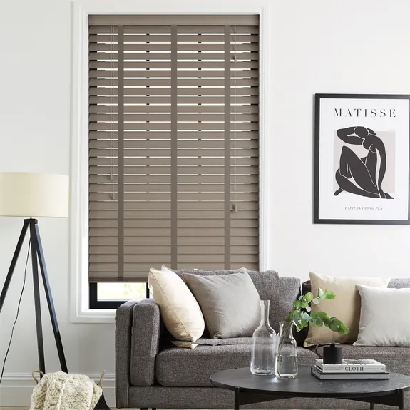 Iris LFT 50mm FW Tape Real Wood Blind