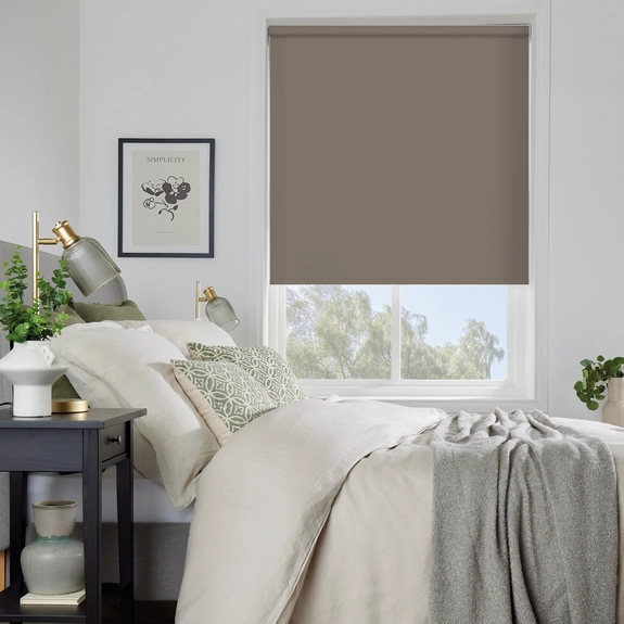 Blossora Chocolate Roller Blind