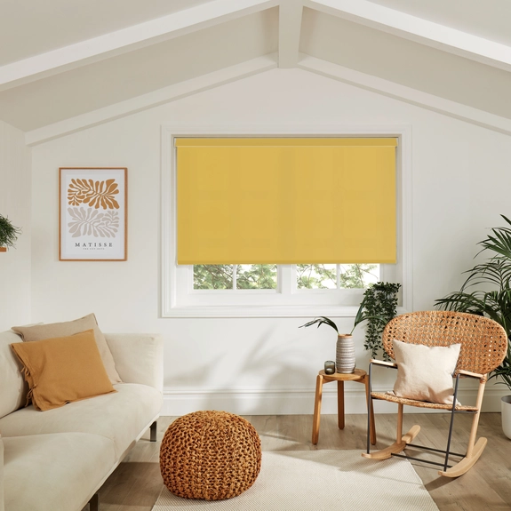Carnival Ochre Roller Blind