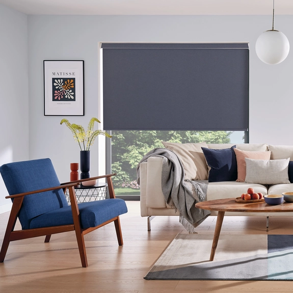 Oxford Blackout Denim Roller Blind