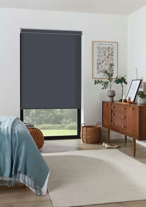 Pop Breton Blue Roller Blind