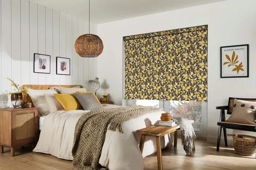 Stargazer Blackout Ochre Roller Blind