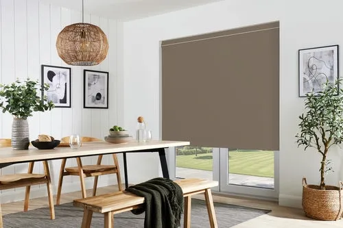 Sunset Blackout Mink Roller Blind