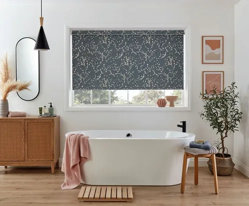 Willow Blackout Cool Blue Roller Blind