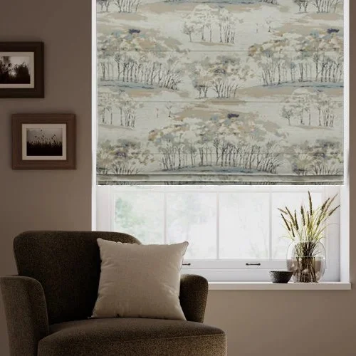 Anne Indigo Roman Blind