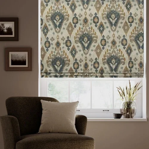Bluebell Tan Roman Blind