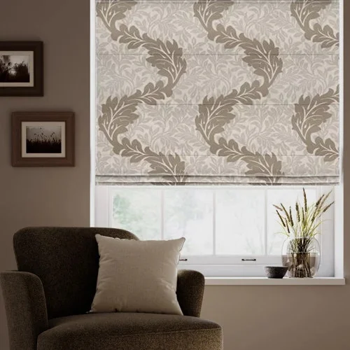 Ciera Pewter Roman Blind