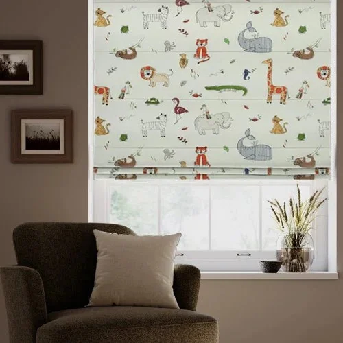 Damaris Jungle Roman Blind