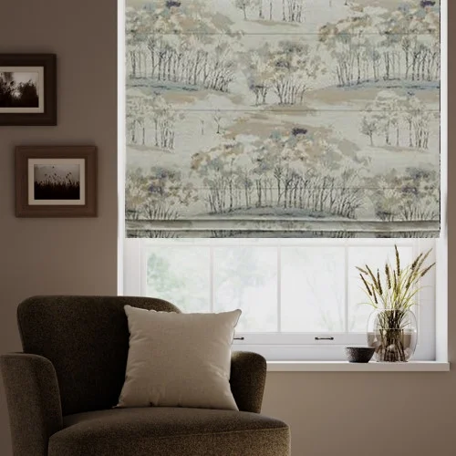 Elegant Arezzo Indigo Roman Blind