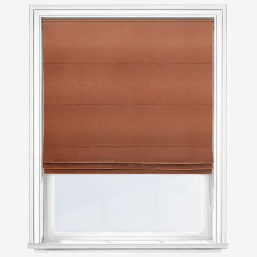 Freesia Orange Roman Blind