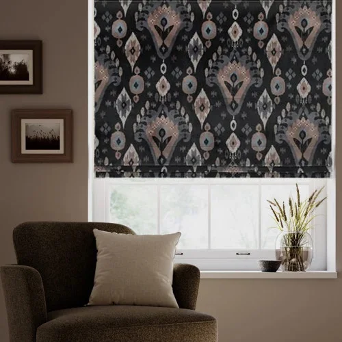 Freja Anthracite Roman Blind