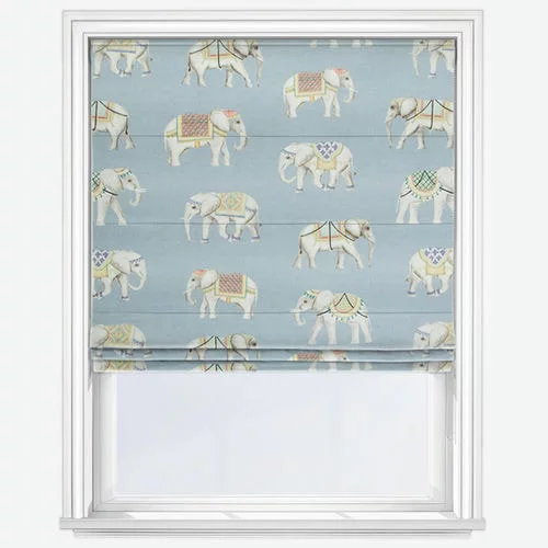 Martha Ashley Blue Roman Blind