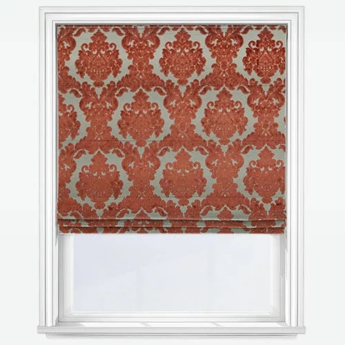 Mireille Burnt Orange Roman Blind