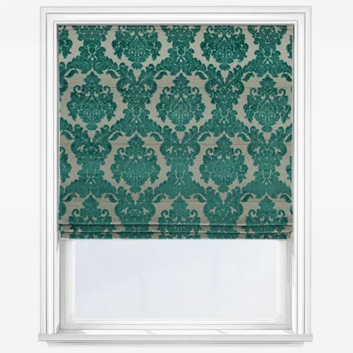 Mireille Teal Roman Blind