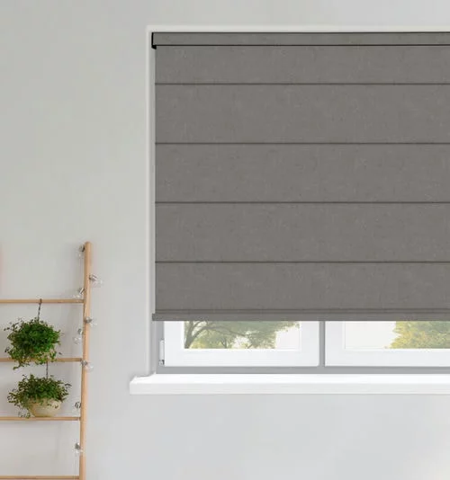 Noelle Soothing Grey Roman Blind