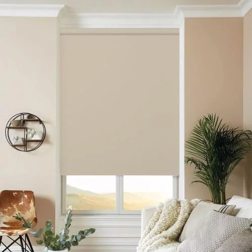 Marcia Natural Perfect Fit Roller Blind | Post my Blinds Ltd