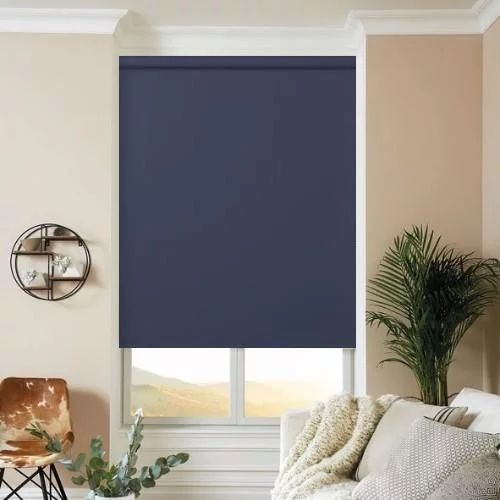 Mireille Burnt Orange Roman Blind | Post my Blinds Ltd