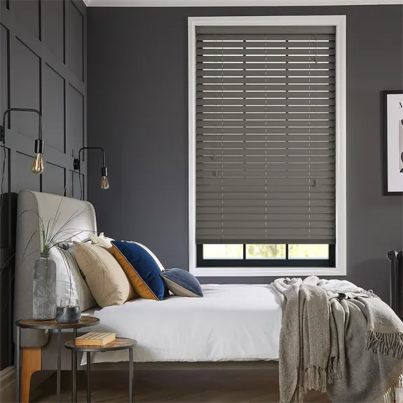Noella French Blue Roman Blind | Post my Blinds Ltd