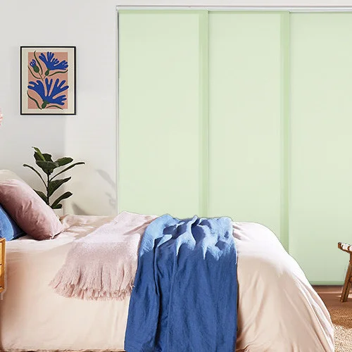 Hanna Pistachio Curtains | Post my Blinds Ltd