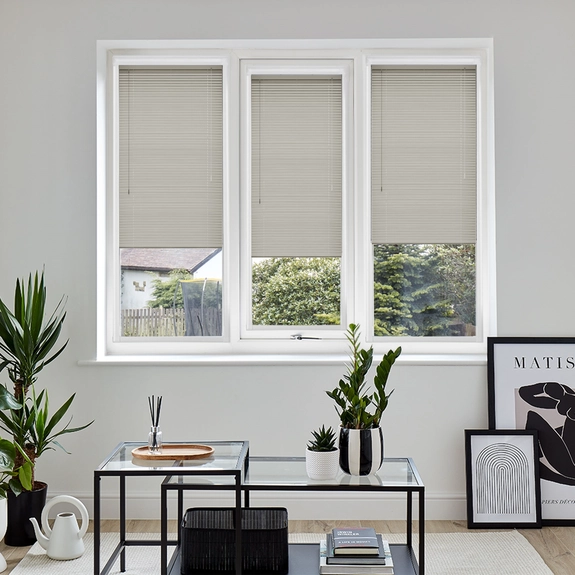 Zariah Warm Grey Roman Blind | Post my Blinds Ltd