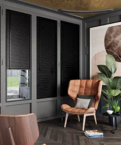 Minet Burnt Orange Roman Blind | Post my Blinds Ltd