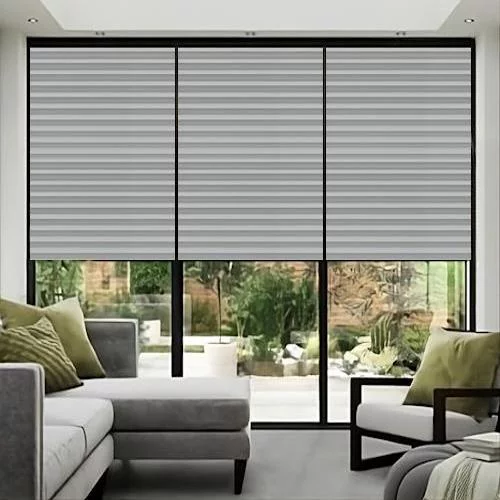 Lunafern Blackout Silver Grey Roller Blind | Post my Blinds Ltd
