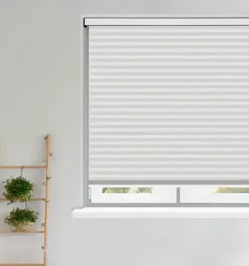 Louise Olive Pleated Blind | Post my Blinds Ltd