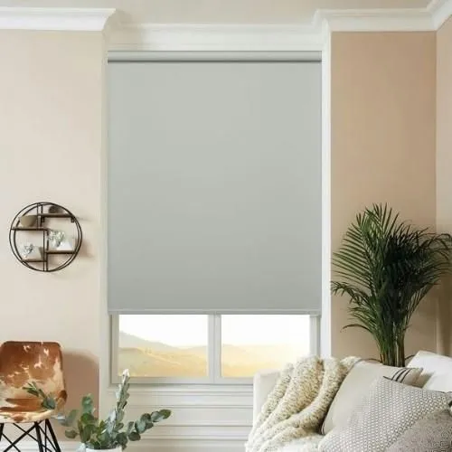 Rhododendron White Roller Blind | Post my Blinds Ltd