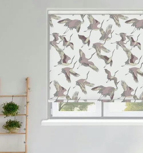 Gypsophila Mauve Roman Blind | Post my Blinds Ltd