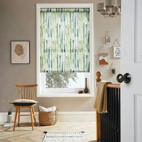 Bethnal Cornflower Roman Blind | Post my Blinds Ltd