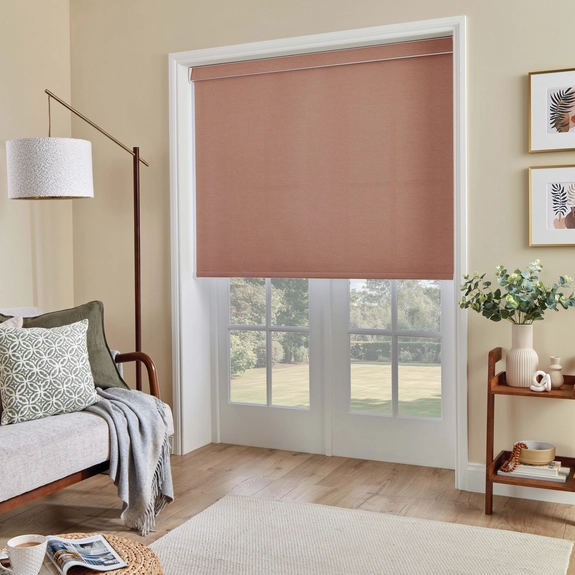 Gypsophila Mauve Roman Blind | Post my Blinds Ltd