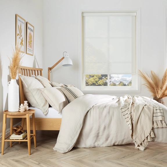 Hester Celadon Roman Blind | Post my Blinds Ltd