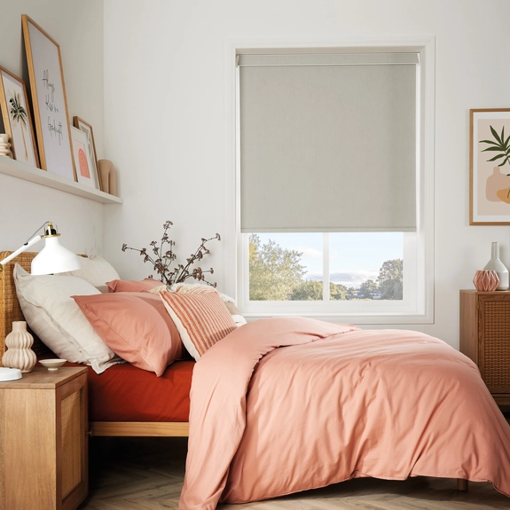 Jeanine Coral Pleated Blind | Post my Blinds Ltd