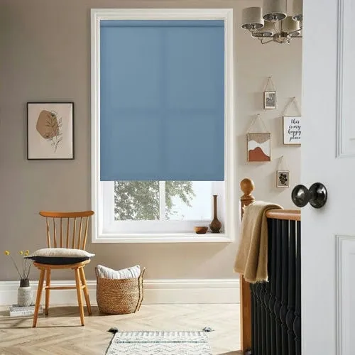 Evelina Dove Grey Roman Blind | Post my Blinds Ltd