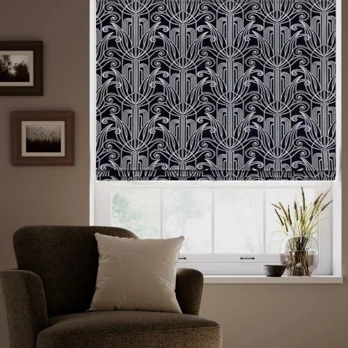 Crystal Denim Roller Blind | Post my Blinds Ltd