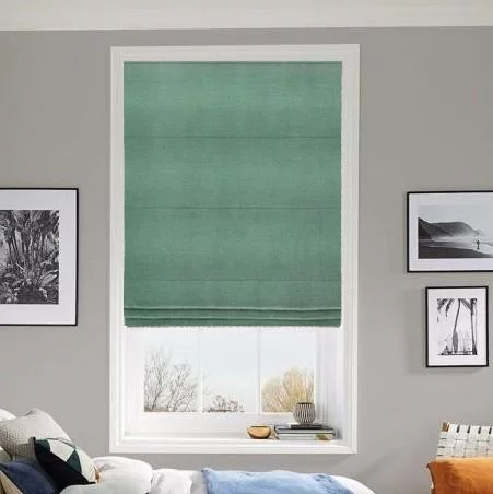 Lyric Pewter Roman Blind | Post my Blinds Ltd