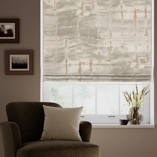 Nefertiti Palette Grey Perfect Fit Roller Blind | Post my Blinds Ltd