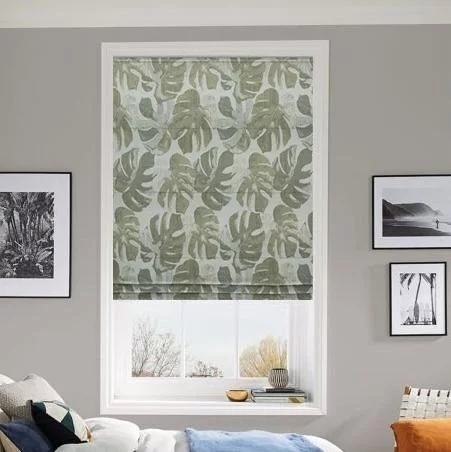 Hester Celadon Roman Blind | Post my Blinds Ltd