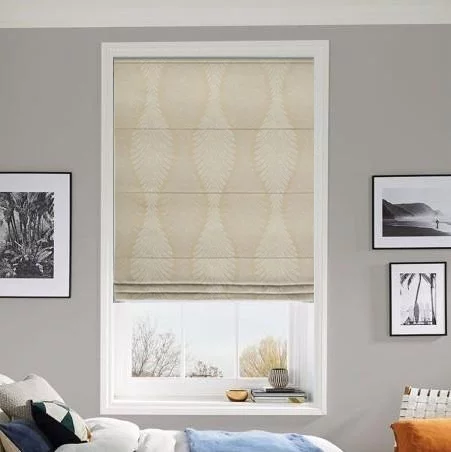 Rhododendron White Roller Blind | Post my Blinds Ltd