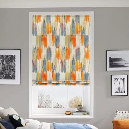 Eleni Asphalte Roman Blind | Post my Blinds Ltd