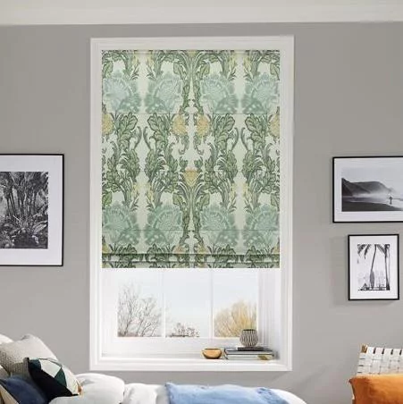Caroline Slate Pleated Blind | Post my Blinds Ltd