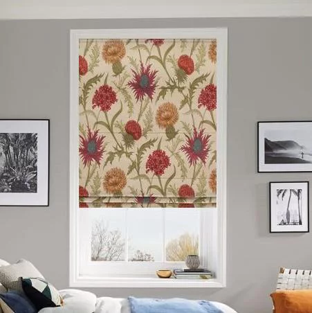 Gypsophila Mauve Roman Blind | Post my Blinds Ltd