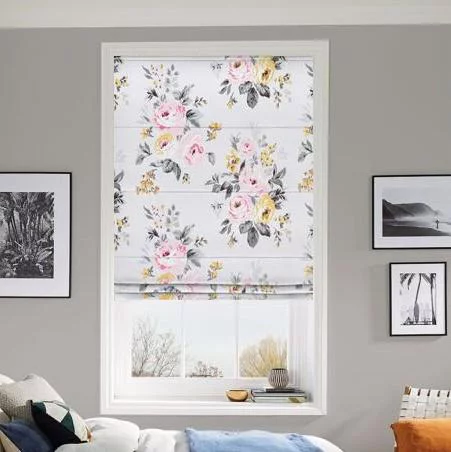 Gaskin Charcoal Roman Blind | Post my Blinds Ltd