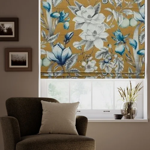 Filigree Vert De Gris Roman Blind | Post my Blinds Ltd