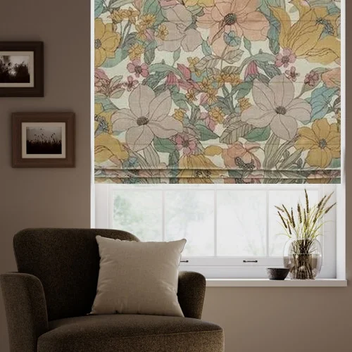 Rhonwen Seafoam Roman Blind | Post my Blinds Ltd