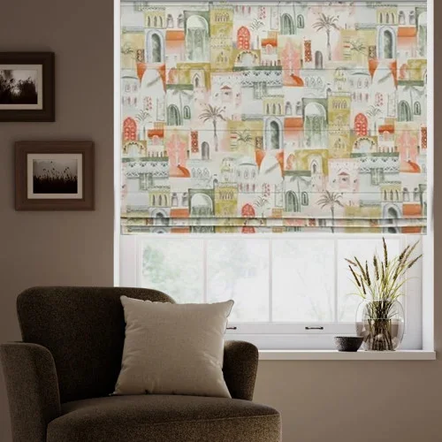 Janet Grey Roman Blind | Post my Blinds Ltd