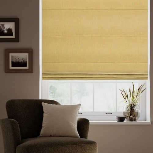 Watergate Yellow Perfect Fit Pleated Blind | Post my Blinds Ltd
