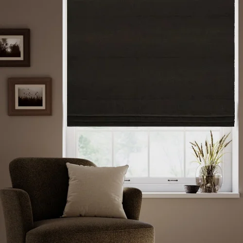 Emilie Cognac Roman Blind | Post my Blinds Ltd