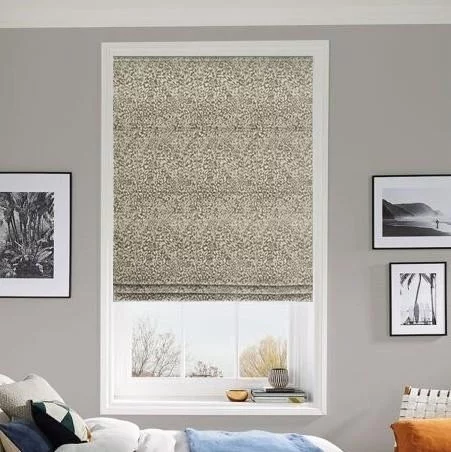 Mosaic Blackout Monochrome Roller Blind | Post my Blinds Ltd