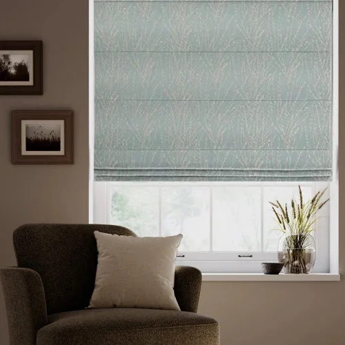 Mist Kingfisher Roman Blind | Post my Blinds Ltd
